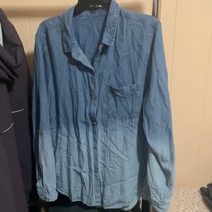 Women’s Blue Gradient Denim Jacket